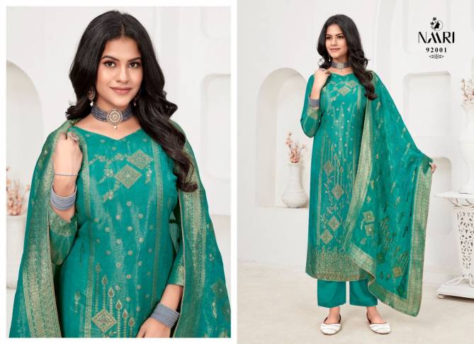 Simran By Naari Simmer Jacquard Designer Salwar Kameez Wholesale Shop in Surat